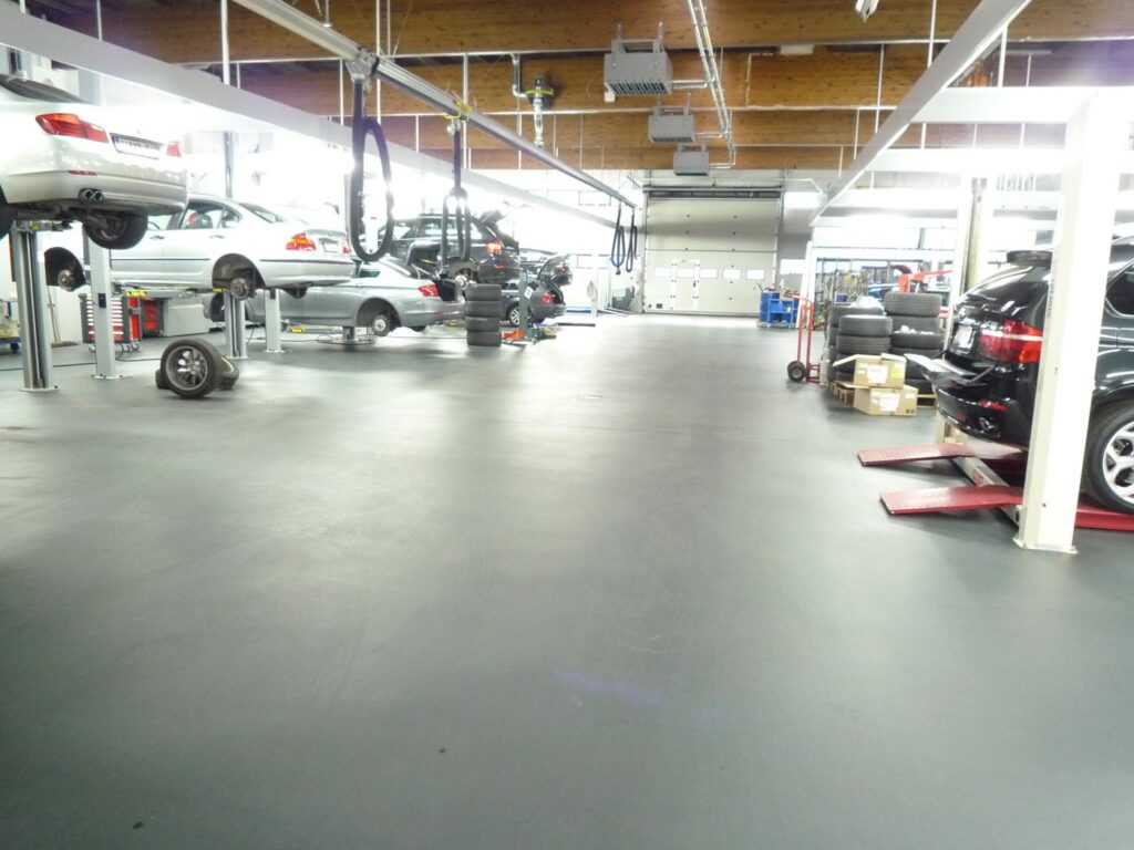 Epoxy gietvloer garage